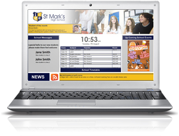 Examples include Education, health, corporate, leisure, NHS, retail, Touch screen and more